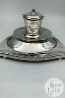 Dansk Sølv Blækhus med Ordsprog af Emil Snedker