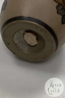 L. Deer Salt / Pepper Box in Ceramic with Flower Decoration