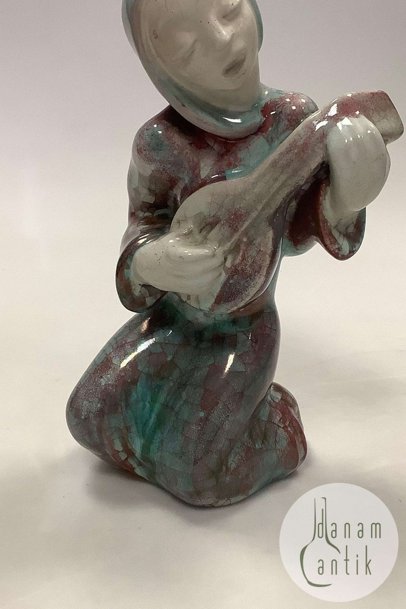 Michael Andersen Keramik Figur Citar Spiller No. 3985