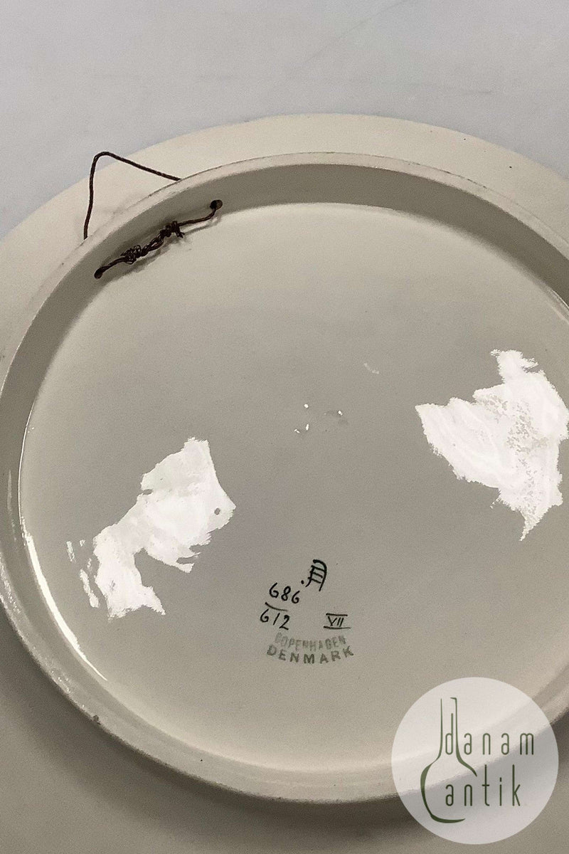 Aluminia Stor Juleplatte fra 1909