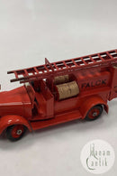 Legetøjs bil: Tekno Falck brandbil stigevogn med Udrykningsflag c. 1940