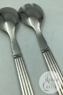 Georg Jensen Sterling Sølv/Stål Bernadotte Salatsæt No 133, mellem