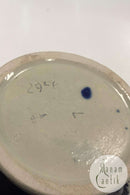 Tysk salt glasur Kande med inskription: Fein Schmeckt Der Wein Aus Einem Krug Von Stein