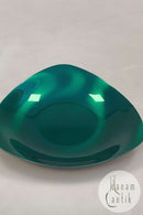 Dänische 3-Eck-Edelstahlschüssel in Grün