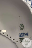 Royal Copenhagen Blaue kannelierte Kerzenleuchter Nr. 1138