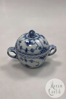 ロイヤルコペンハーゲン ブルーフルーテッドハーフレースシュガーボウル No.161