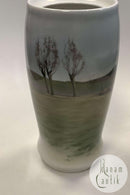 Bing og Grøndahl Art Nouveau Vase med Blomster af Clara Nielsen No. 6760 / 95