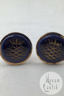 ロイヤルコペンハーゲン ロイヤルブルー モノグラム カフリンクス