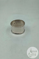 デンマーク製シルバーナプキンリング（エッジ装飾付き