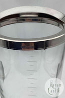 Ein Michelsen Sterling Silber montiert Cocktail Glas Krug mit Ausgießer