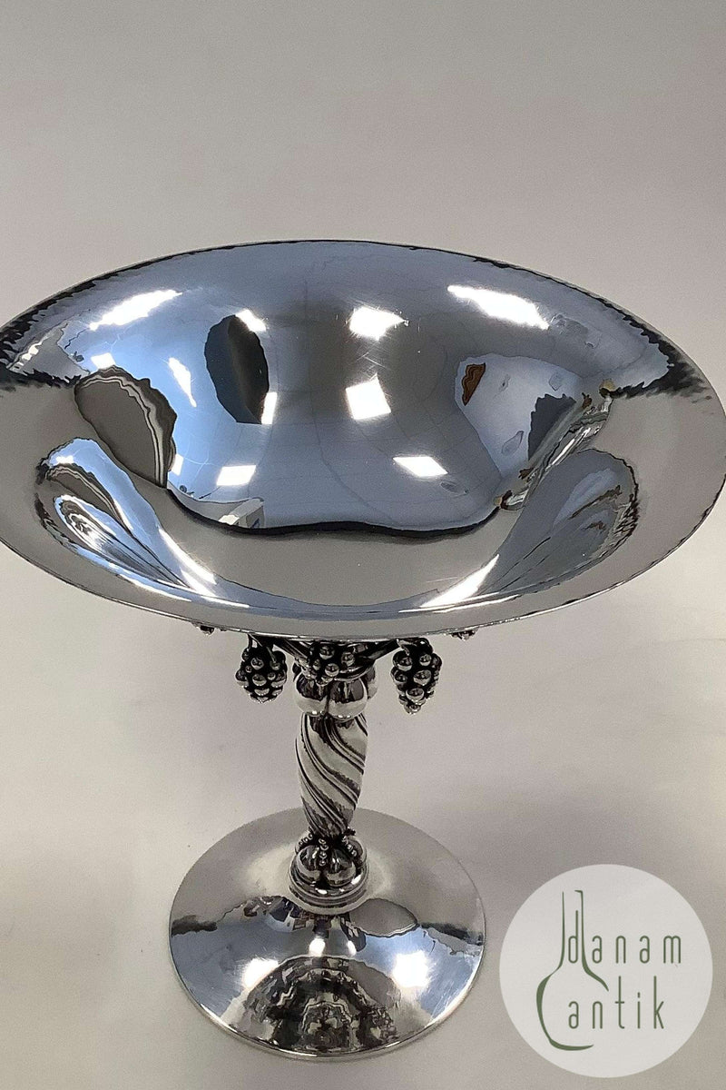 Georg Jensen Sterling Silber Traubenaufsatz / Traubenschale Nr. 263B