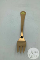 Georg Jensen Annual cake fork 1985 in Gold-plated Sterling Silver with enamel