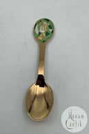 A. Michelsen Juletheske 1980 Forgyldt Sterling Sølv med emalje