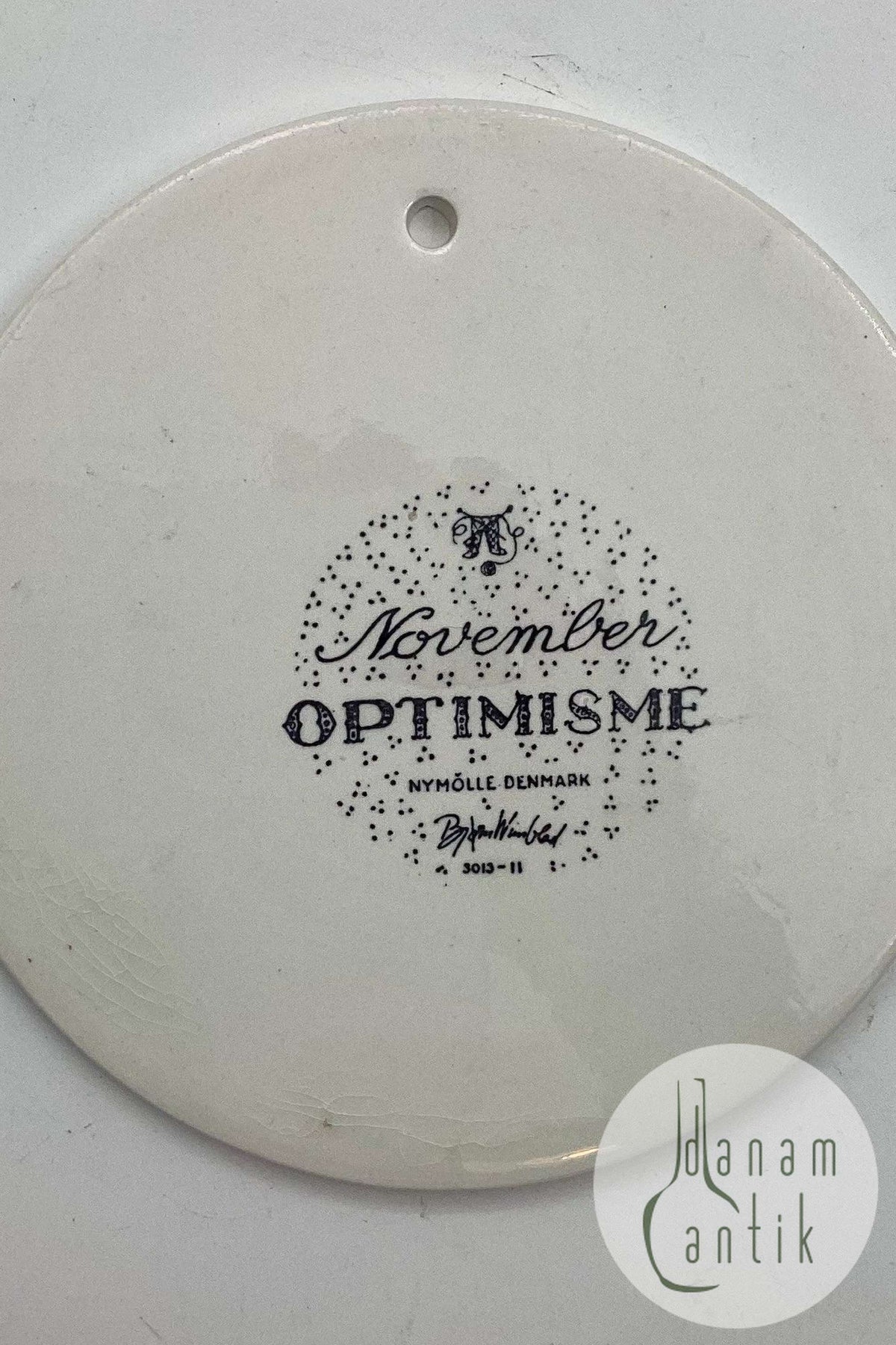 Bjørn Wiinblad: November plate from Nymølle 