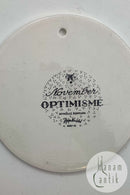 Bjørn Wiinblad: November plate from Nymølle "OPTIMISME"