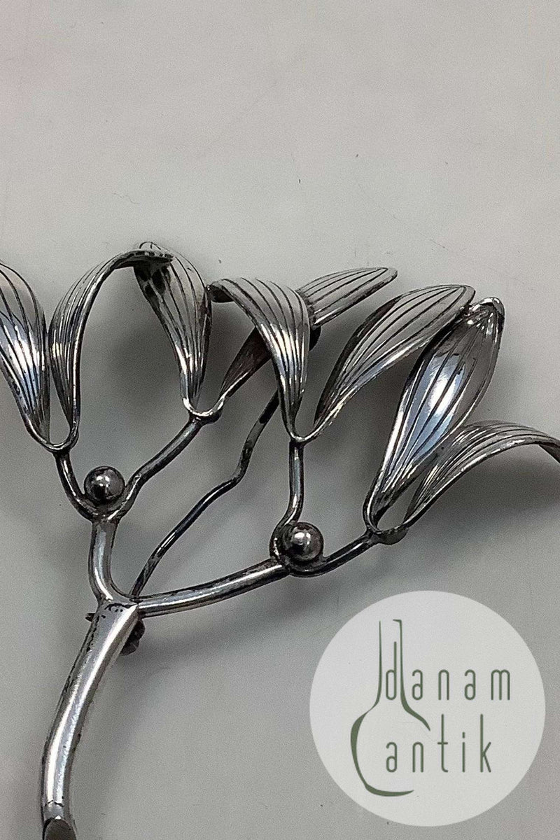 アントン ミケルセン エギル・ジェンセン ブローチ スターリングシルバー Anton Michelsen Sterling Silver Brooch Mistletoe Eigil Jensen