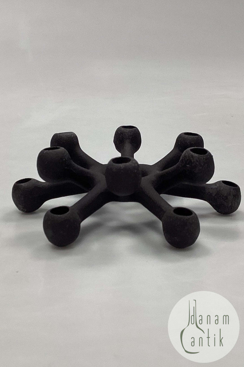 Quistgaard Lysestage i jern IHQ Danmark Dansk 12-armet lysestage