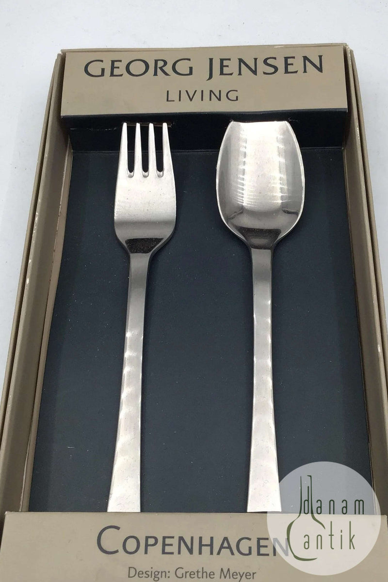 Georg Jensen Stainless Copenhagen Cutlery (Fork and Spoon)