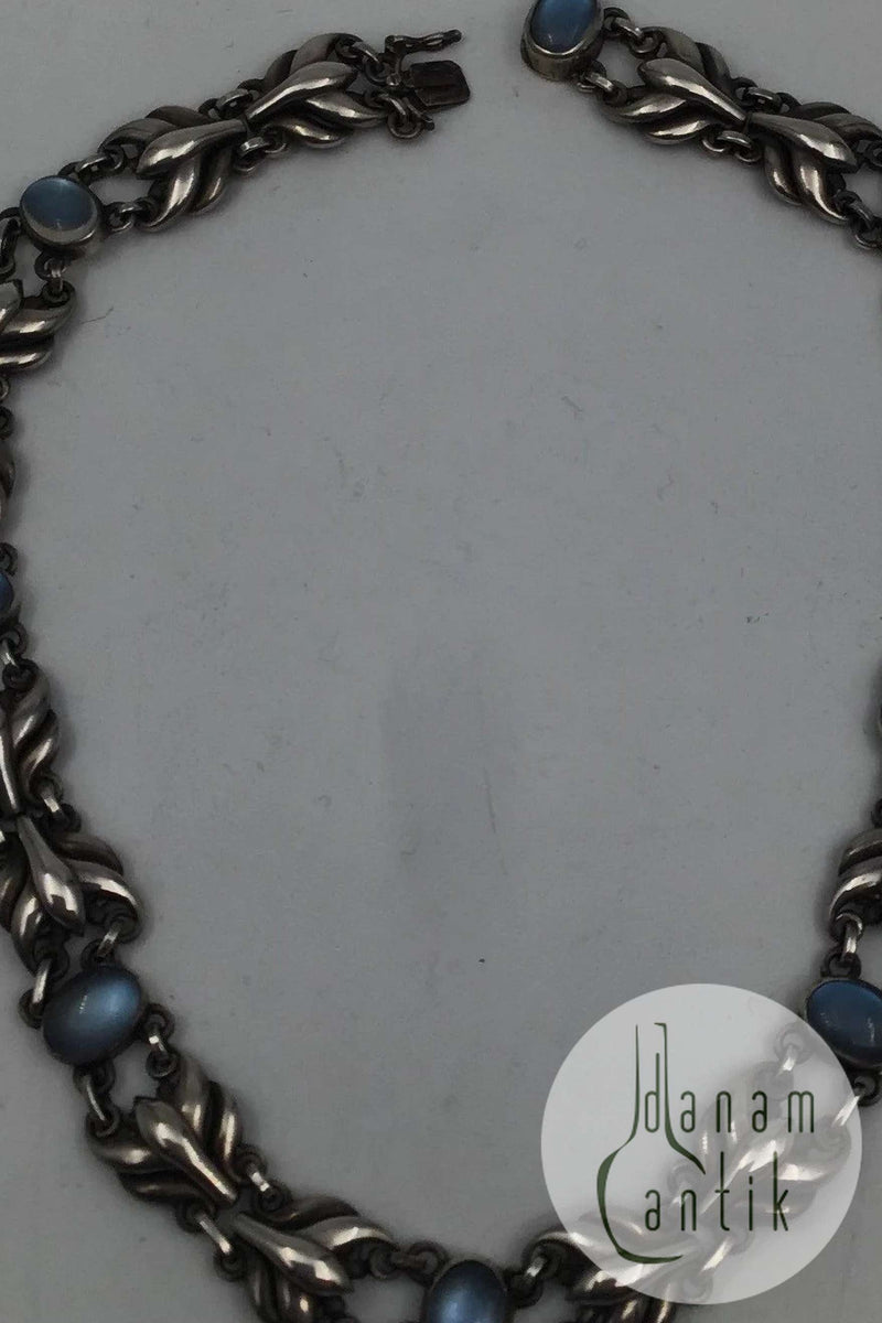 Georg Jensen Sterling Sølv Halskæde No. 59 Månesten