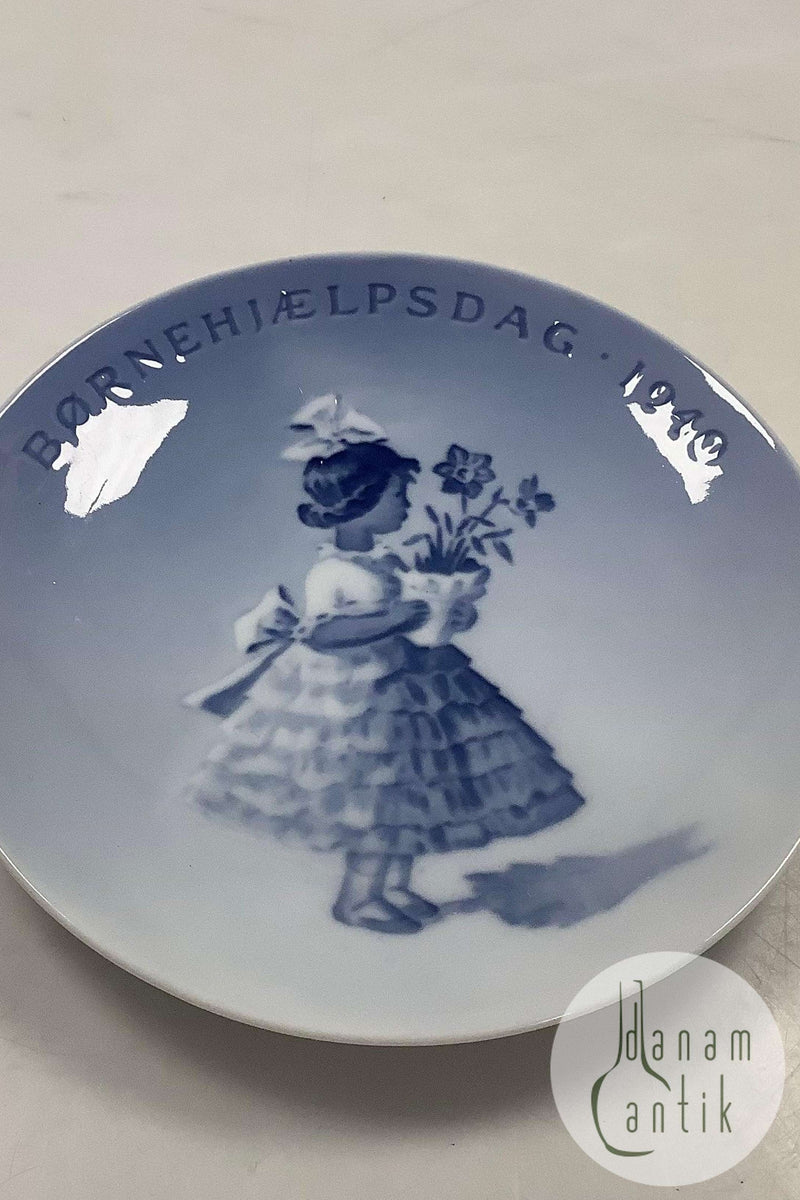 Royal Copenhagen Børnehjælpsdags Platte fra 1940