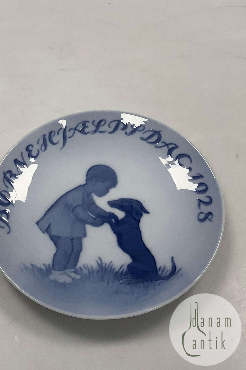 Royal Copenhagen Børnehjælpsdags Platte fra 1928