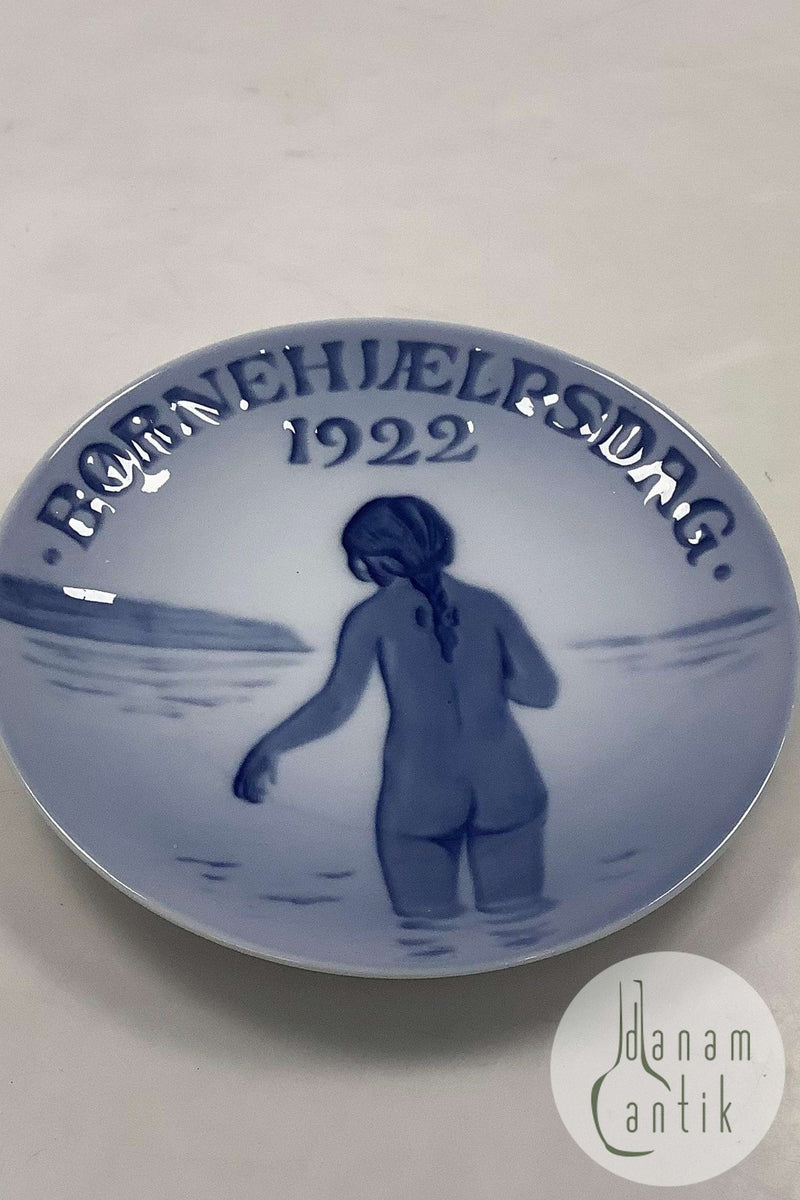 Royal Copenhagen Børnehjælpsdags Platte fra 1922