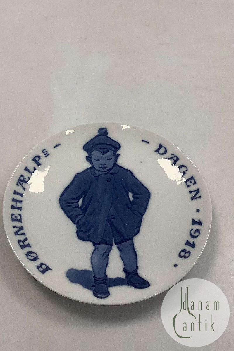 Royal Copenhagen Børnehjælpsdags Platte fra 1918