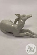 Lyngby Porcelain figure of Deer kid in white