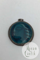 Royal Copenhagen / A Dragsted Porcelæn / Vergoldeter Silber-Anhänger