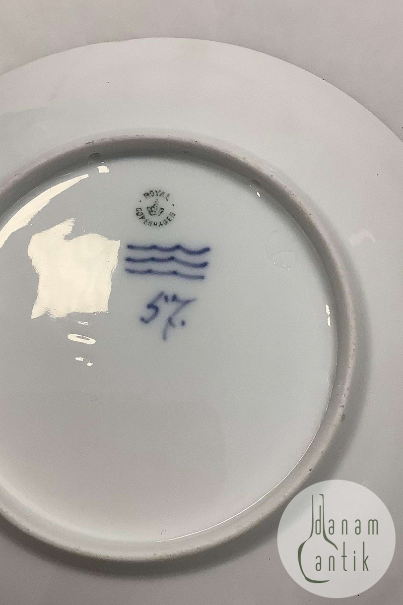 Royal Copenhagen Mindeplatte fra 1898 RC-CM18 med guld