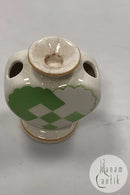 Aluminia Christmas Heart vase in Green 