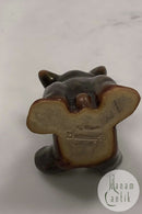 Hjort Figur Bornholm Glaserede Keramik Bjørn med ben oppe