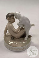 Royal Copenhagen Figur Faun med Gedekid No. 498