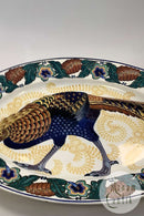 Aluminia Ovalt Fajance Fad med Fasan Motiv No 975/632