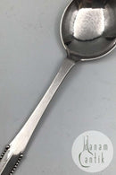 Georg Jensen Sterling Silver Beaded Soup Spoon, round No 51