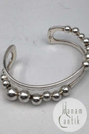 Aluminia Christmas Heart vase in Green 7.5cm / 2.95 inch high