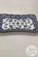 Royal Copenhagen Blue Fluted Full Lace Rectangular Tray No 1122