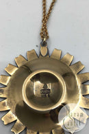 A. Michelsen Forgyldt Sterling Sølv Marguerit Vedhæng