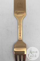 A. Michelsen Julekagegaffel 1988 Forgyldt Sterling Sølv med emalje