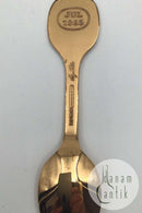 A. Michelsen Juletheske 1985 Forgyldt Sterling Sølv med emalje