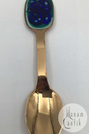 A. Michelsen Juletheske 1987 Forgyldt Sterling Sølv med emalje