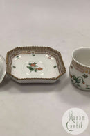 Royal Copenhagen Privat gemalt Flora Danica Creme Tasse Nr. 3514