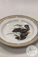 Royal Copenhagen Privat gemalt Flora Danica Fisch Teller Nr 3549
