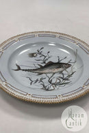Royal Copenhagen Privat gemalt Flora Danica Fisch Teller Nr 3549
