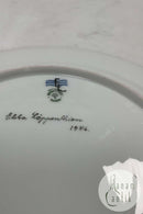 Royal Copenhagen Privat gemalt Flora Danica Fisch Teller Nr 3549