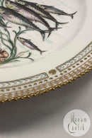 Royal Copenhagen Privatmalet Flora Danica Fisketallerken No 3549