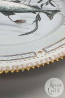 Royal Copenhagen Privat gemalt Flora Danica Fisch Teller Nr 3549