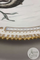 Royal Copenhagen Privat gemalt Flora Danica Fisch Teller Nr 3549