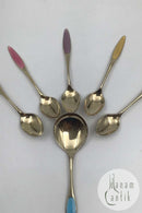 Frigast Sterling Sølv/Emalje Skeer (5+1)