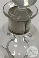 Holmegaard Dragsted Glas Karaffel med sølvbånd